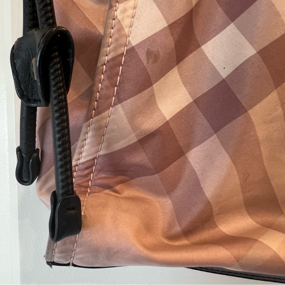 Authentic Burberry Prorsum Pink/Burgundy, Nylon Shoulder Bag - Picture 10 of 16